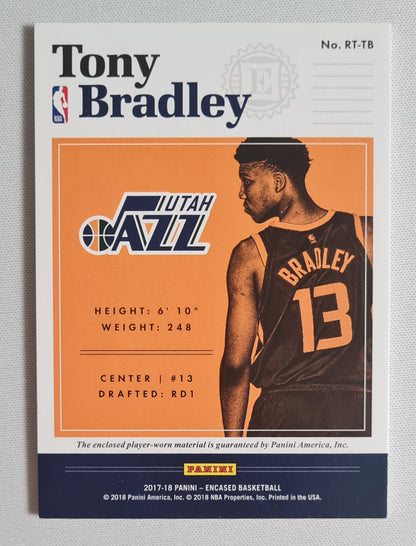 Tony Bradley - 2017/18 Panini Encased #RT-TS Patch
