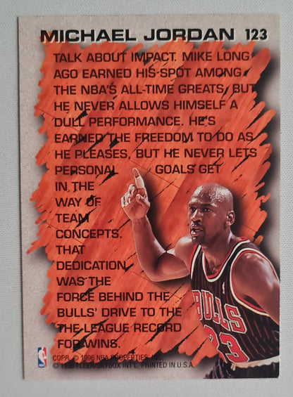 Michael Jordan - 1996/97 Fleer #123 Hardwood Leader
