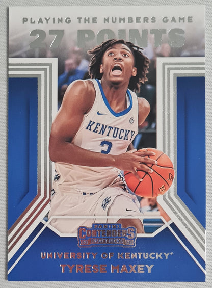 Tyrese Maxey - 2020 Panini Contenders Draft Picks University of Kentucky #9