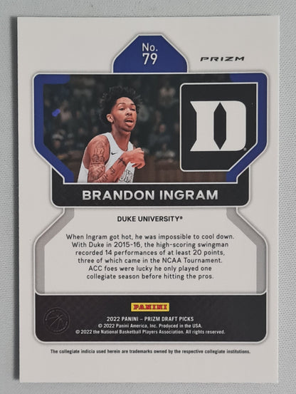 Brandon Ingram - 2022 Panini Prizm Draft Picks Duke University #79