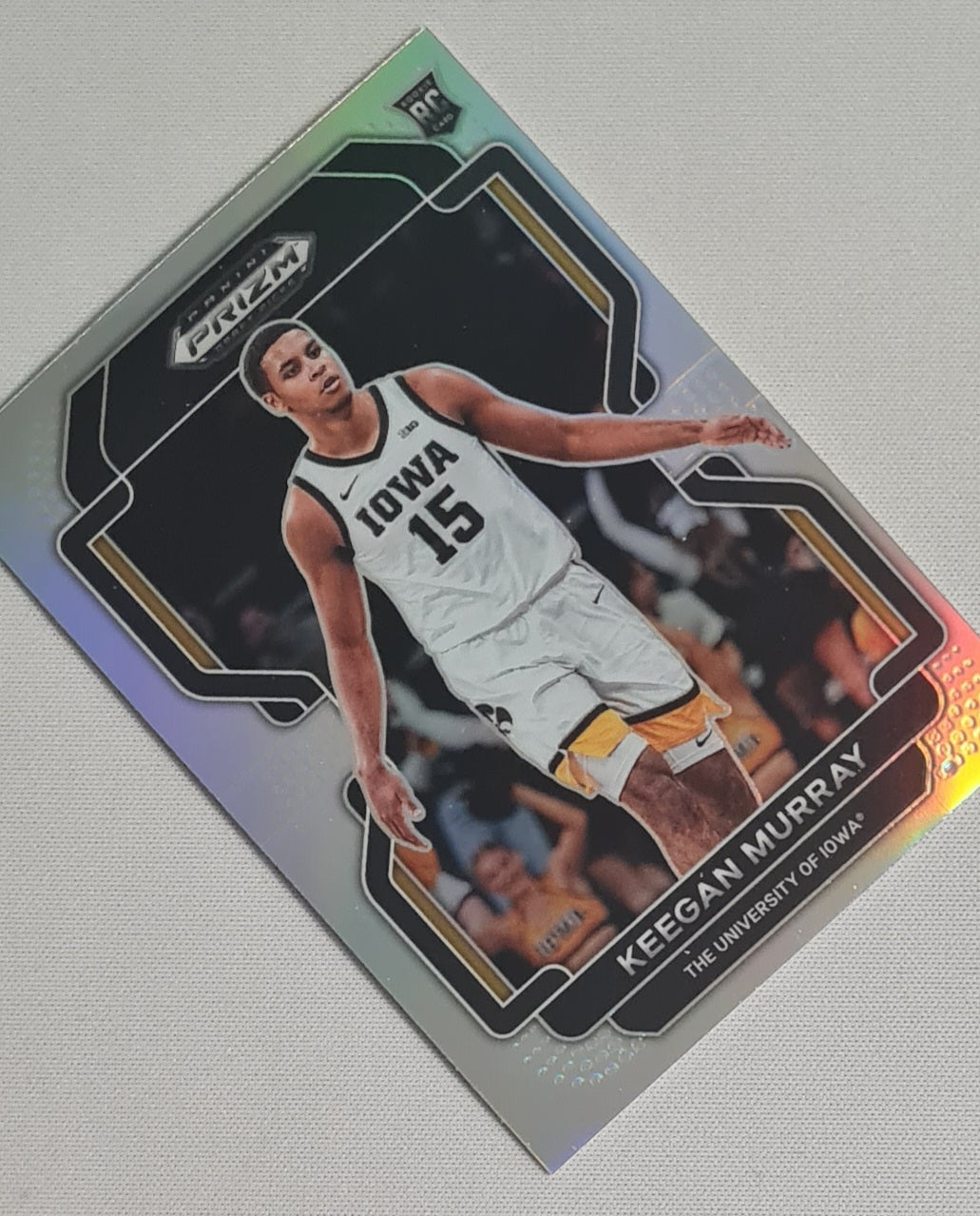 Keegan Murray - 2022 Panini Prizm Draft Picks University of Iowa #56 (RC)