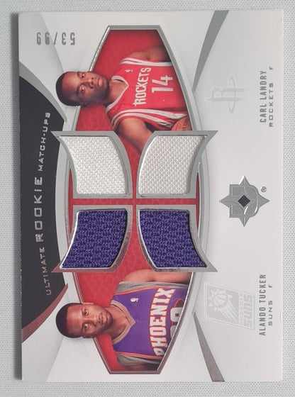 Alando Tucker & Carl Landry - 2007 Upper Deck Ultimate Rookie Match-Ups Patch /99