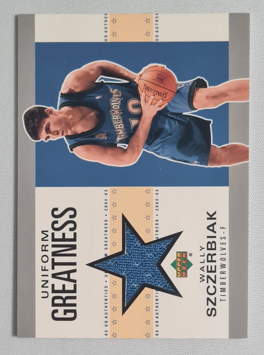 Wally Szczerbiak - 2002 Upper Deck Uniform Greatness Timberwolves #WS-U Patch