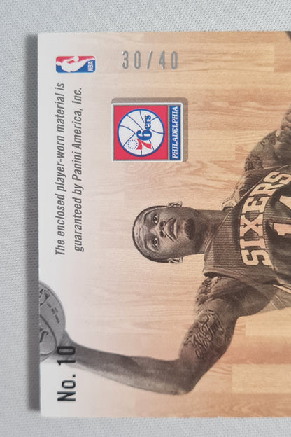 K.J. McDaniels - 2014 Panini Paramount Home & Away Jerseys 76ers #10 (RC) Patch /40