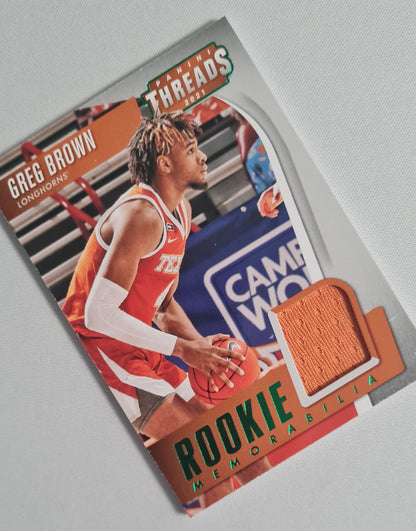 Greg Brown - 2021 Panini Thread Rookie Memorabilia Longhorns #TRM-GB Patch