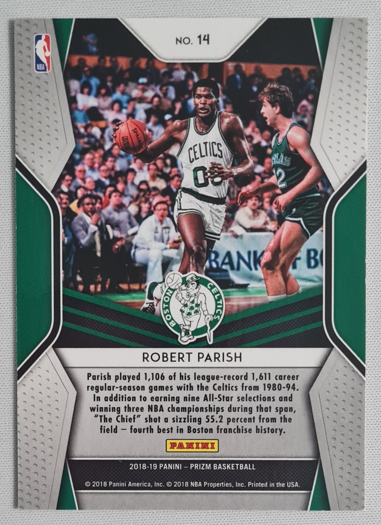 Robert Parish - 2018 Panini Prizm Dominance Celtics #14