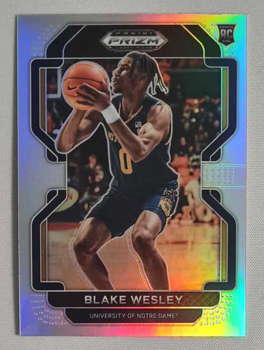 Blake Wesley - 2022 Panini Prizm Draft Picks University of Notre Dame #68 (RC)