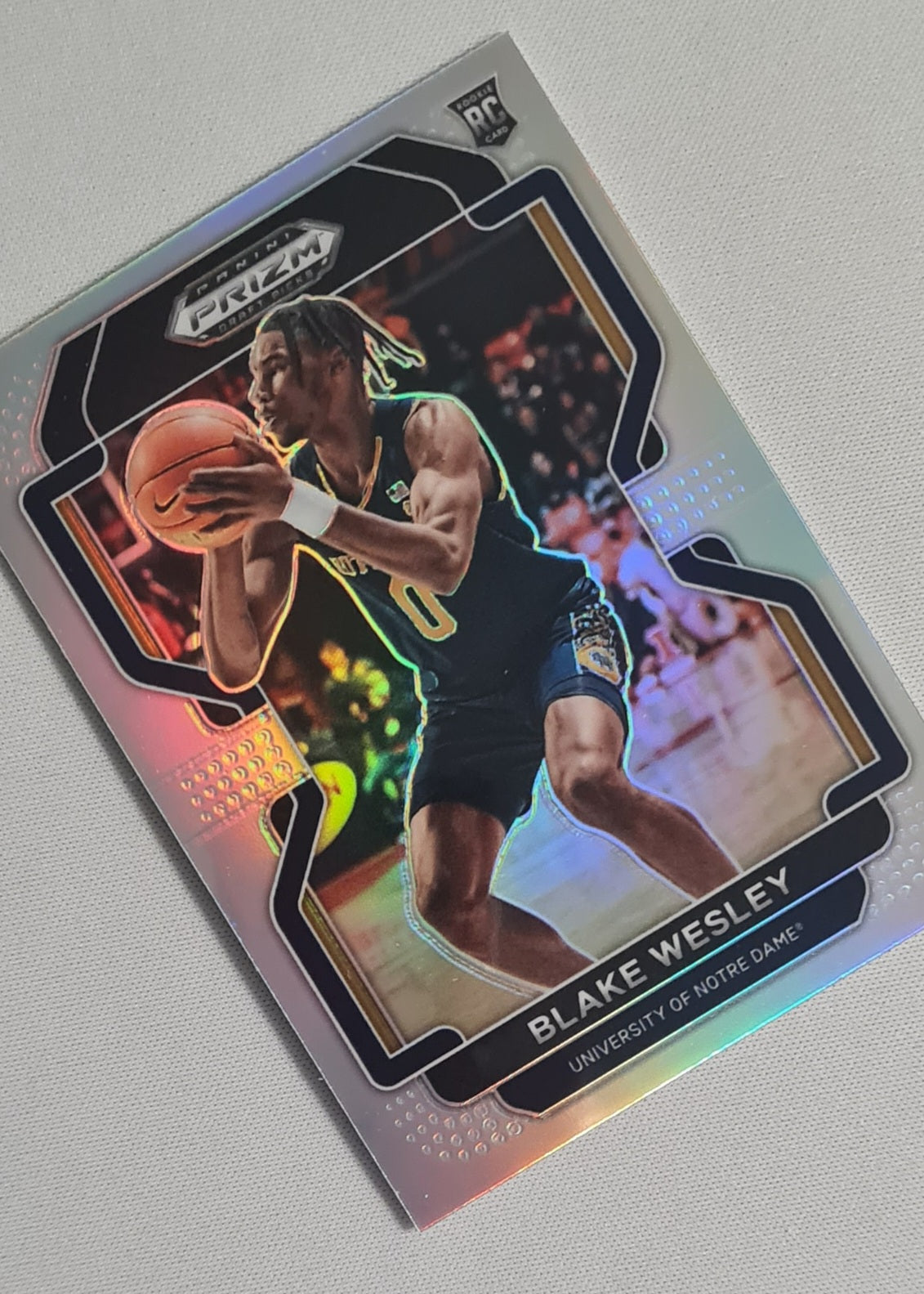 Blake Wesley - 2022 Panini Prizm Draft Picks University of Notre Dame #68 (RC)