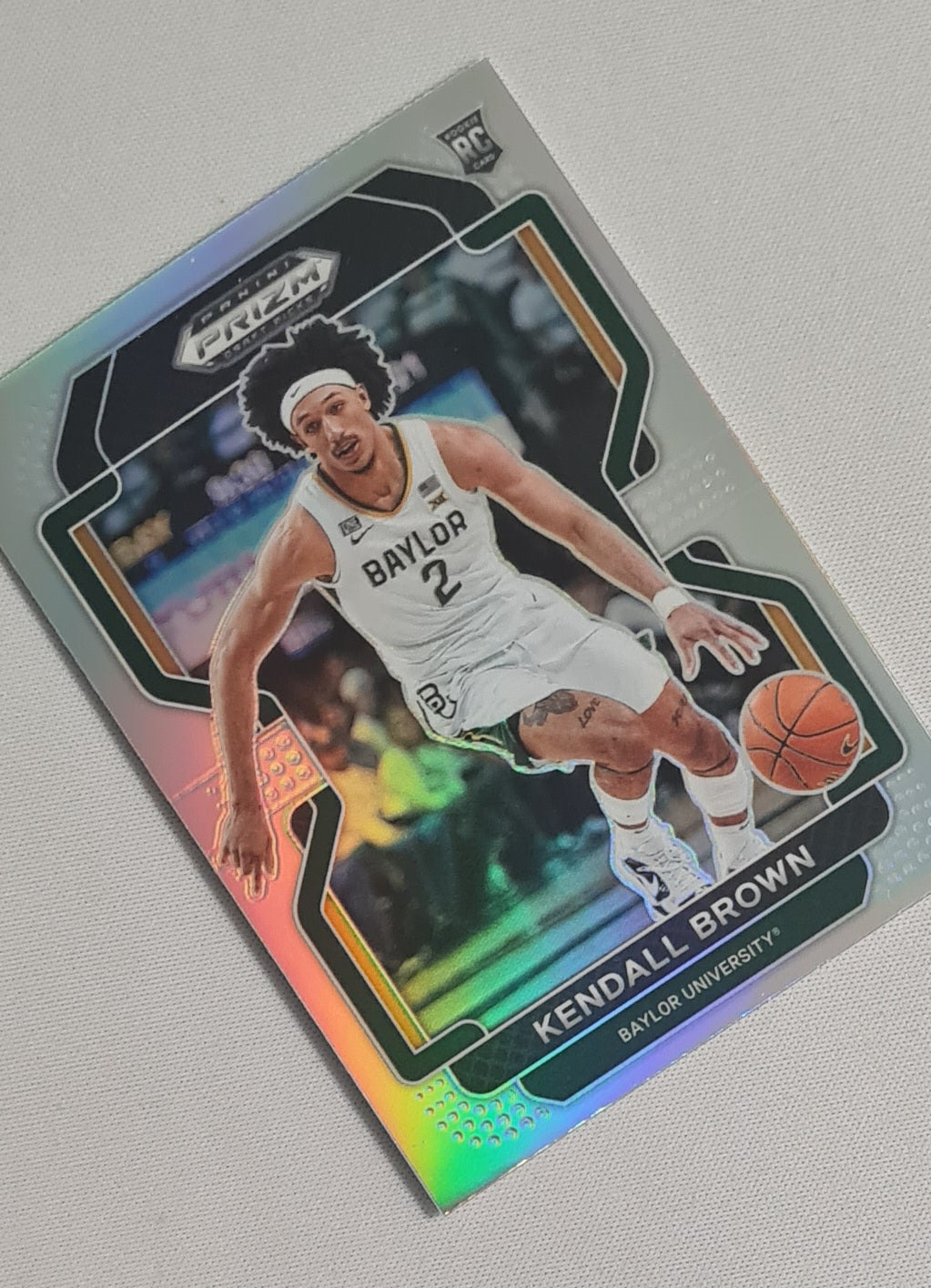 Kendall Brown - 2022 Panini Silver Prizm Draft Picks Baylor University #80 (RC)