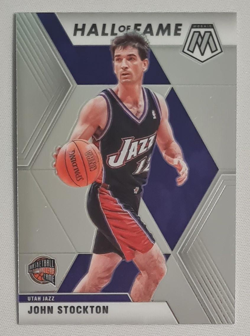 John Stockton - 2019 Panini Mosaic Hall of Fame Utah Jazz #293