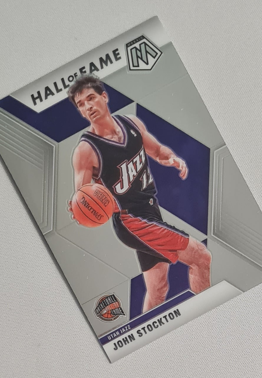 John Stockton - 2019 Panini Mosaic Hall of Fame Utah Jazz #293