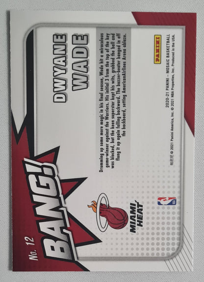 Dwyane Wade - 2020 Panini Mosaic BANG Miami Heat #12