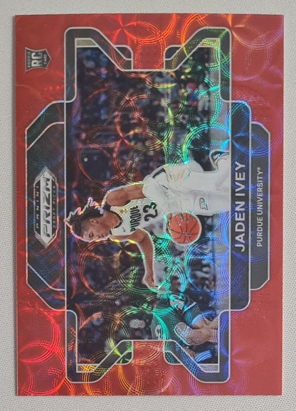 Jaden Ivey - 2022 Panini Prizm Draft Picks Red Scope Purdue University #53 (RC) /88