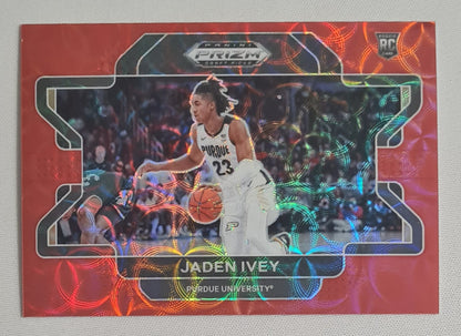Jaden Ivey - 2022 Panini Prizm Draft Picks Red Scope Purdue University #53 (RC) /88