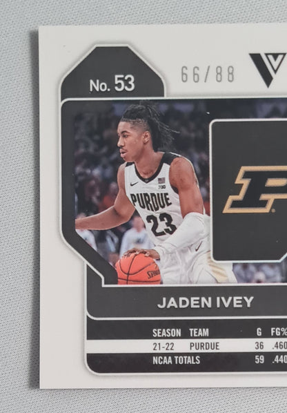 Jaden Ivey - 2022 Panini Prizm Draft Picks Red Scope Purdue University #53 (RC) /88