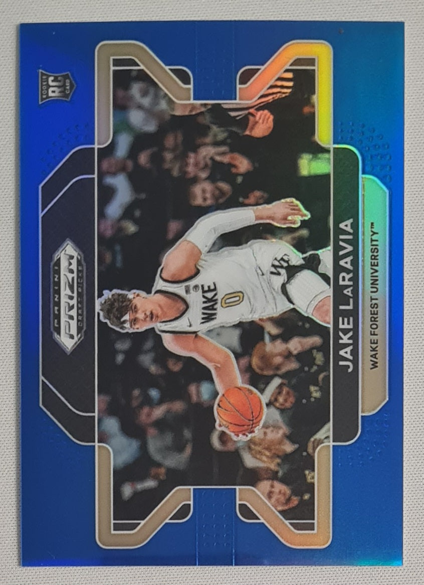 Jake LaRavia - 2022 Panini Prizm Draft Picks Wake Forest Blue Prizm #87 (RC) /199