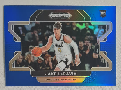 Jake LaRavia - 2022 Panini Prizm Draft Picks Wake Forest Blue Prizm #87 (RC) /199
