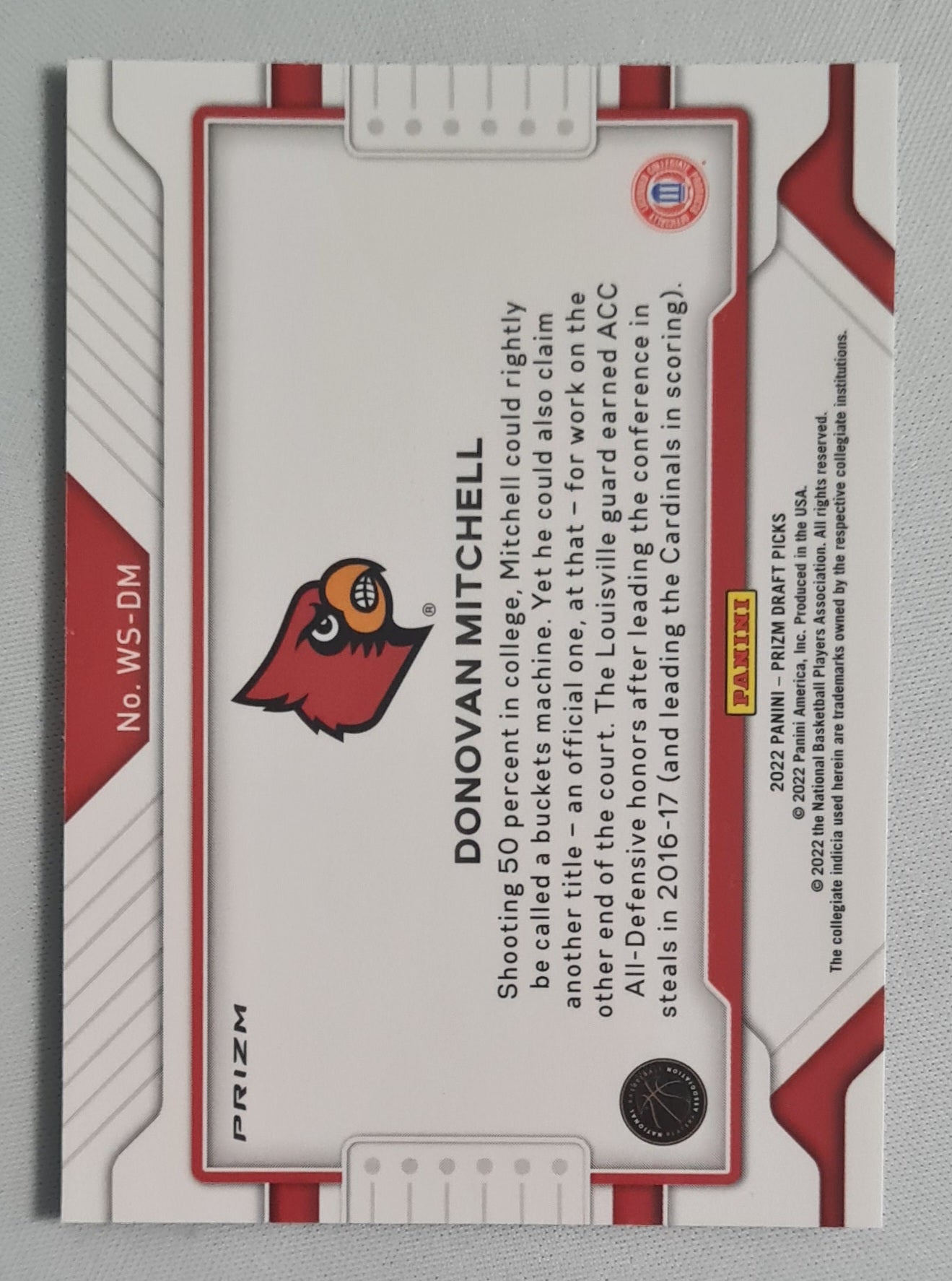 Donovan Mitchell -  2022 Panini Prizm Draft Picks Silver Chrome Widescreen #WS-DM
