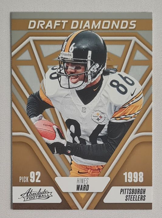 Hines Ward -  2023 Panini Absolute Football Draft Diamonds #DD-8 Steelers