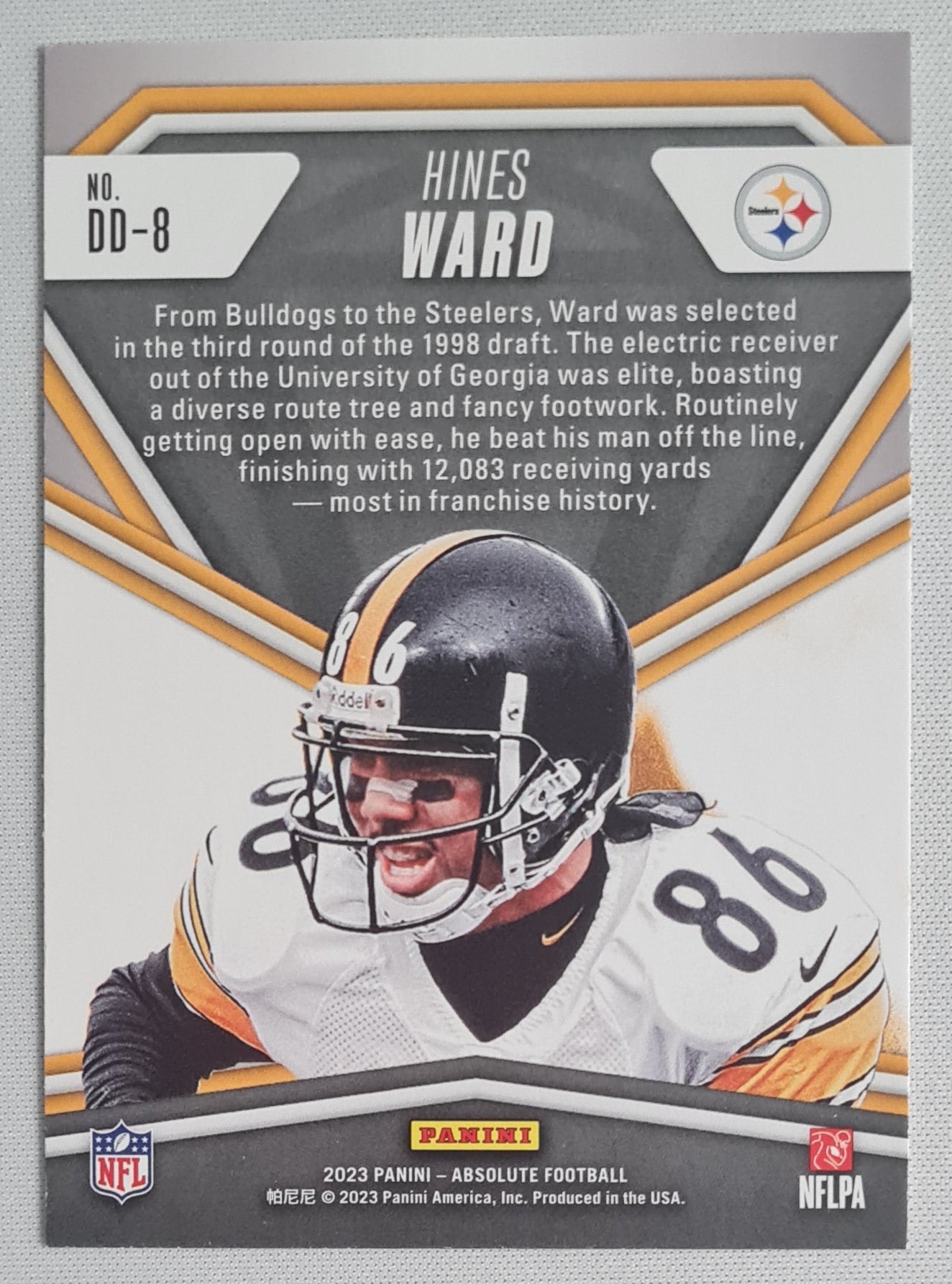 Hines Ward -  2023 Panini Absolute Football Draft Diamonds #DD-8 Steelers