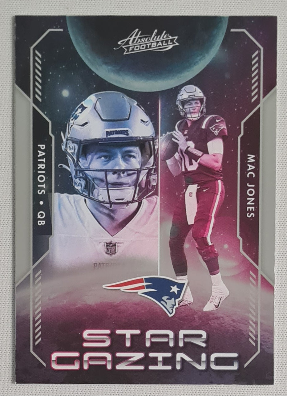 Mac Jones - 2023 Panini Absolute Football Star Gazing #SG-7 Patriots