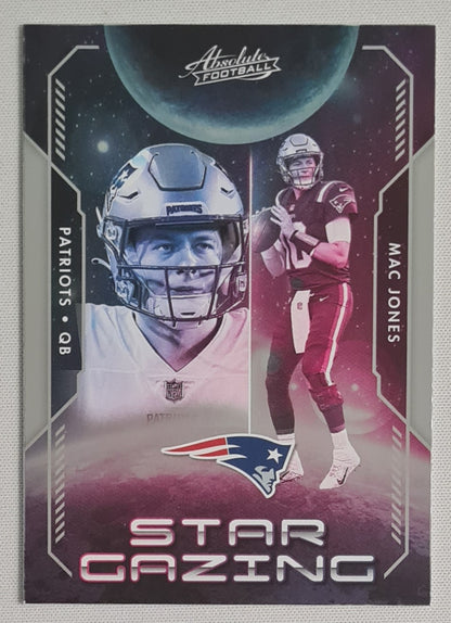 Mac Jones - 2023 Panini Absolute Football Star Gazing #SG-7 Patriots