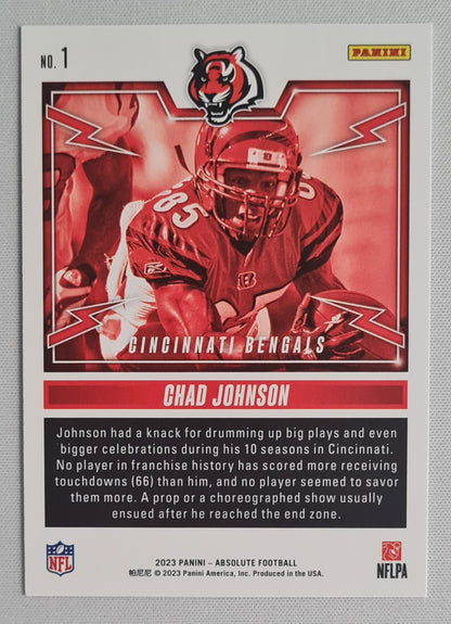 Chad Johnson - 2023 Panini Absolute Football #1 Bengals