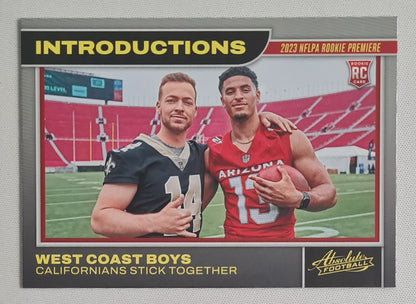 West Coast Boys - Panini 2023 NFLPA Rookie Premiere #19