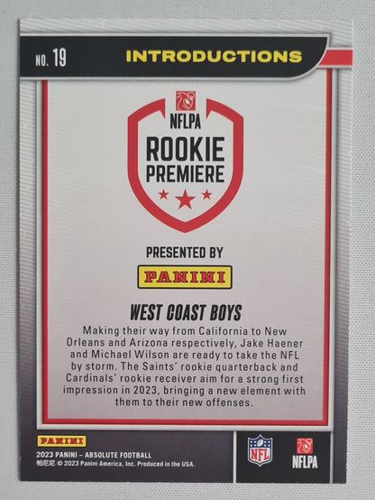 West Coast Boys - Panini 2023 NFLPA Rookie Premiere #19