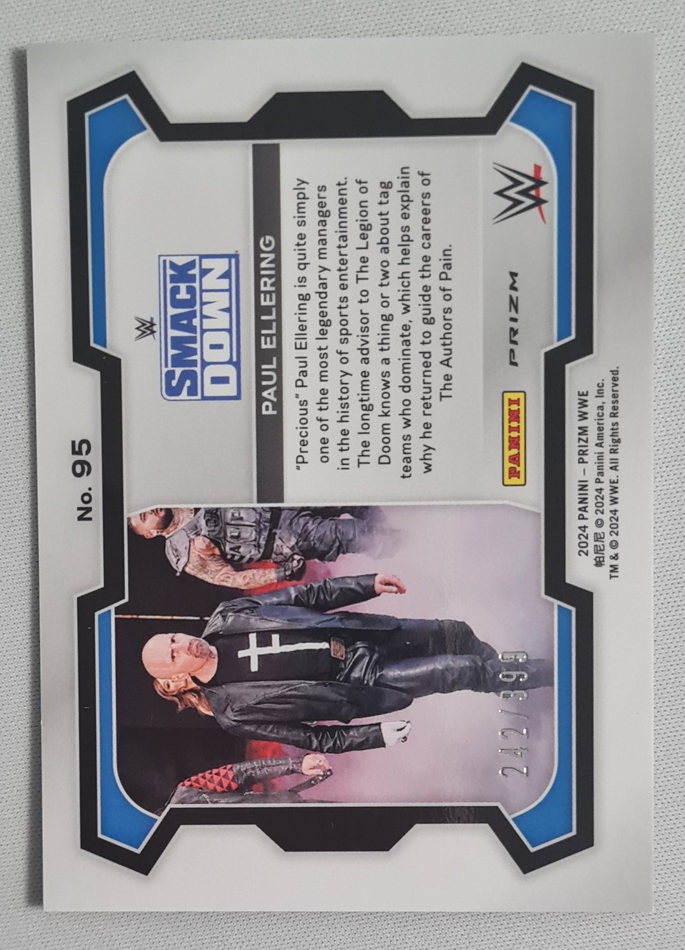 Paul Ellering - 2024 Panini Red Prizm WWE /399 #95