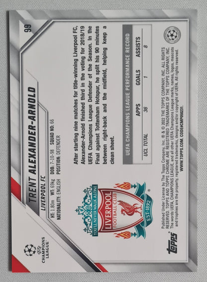Trent Alexander-Arnold - 2022 Topps Chrome (CL) Liverpool #99