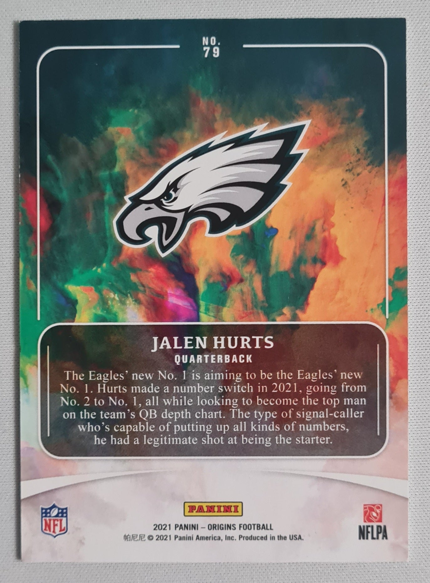 Jalen Hurts - 2021 Panini Origins Football #79 NFL Eagles /299