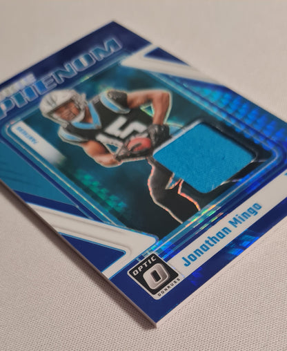 Jonathan Mingo - 2023 Panini Donruss Optic Football #RP-JM NFL Pathers Blue Hyper Prizm /Patch