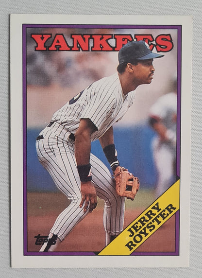 Jerry Royster - 1988 Topps "Chewing Gum" Card #257 Yankees SS/2B