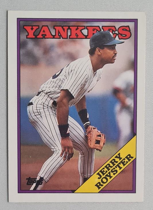 Jerry Royster - 1988 Topps "Chewing Gum" Card #257 Yankees SS/2B