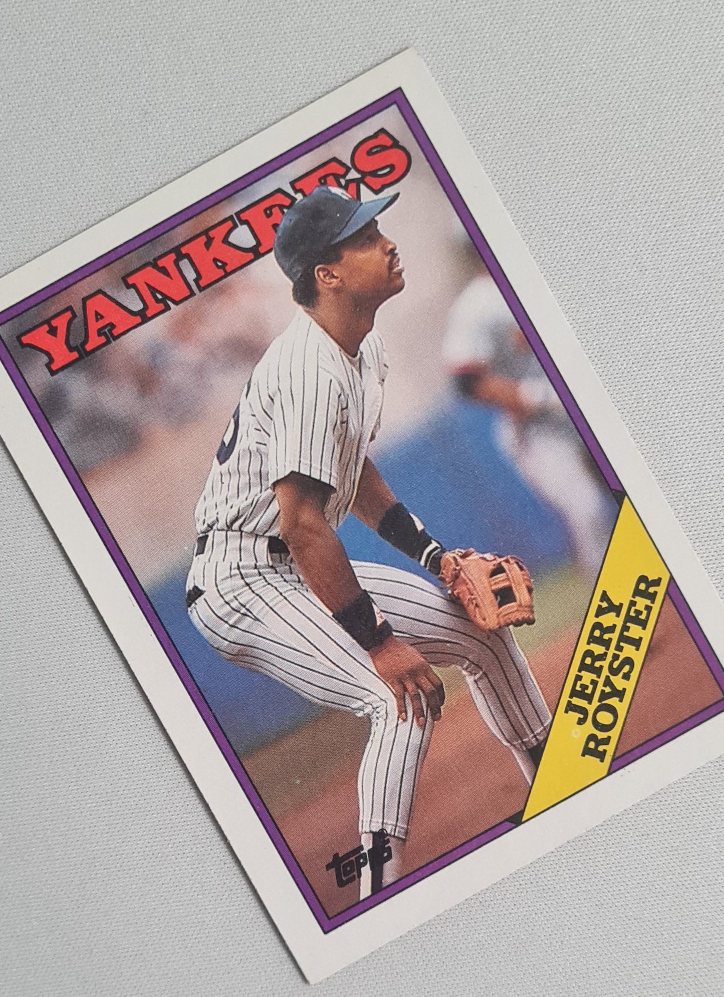 Jerry Royster - 1988 Topps "Chewing Gum" Card #257 Yankees SS/2B