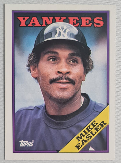 Mike Easler - 1988 Topps "Chewing Gum" Card #741 Yankees DH