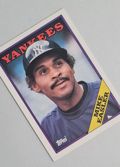 Mike Easler - 1988 Topps "Chewing Gum" Card #741 Yankees DH