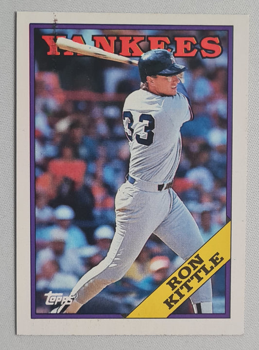 Ron Kittle - 1988 Topps "Chewing Gum" card MLB Baseball New York Yankees #259