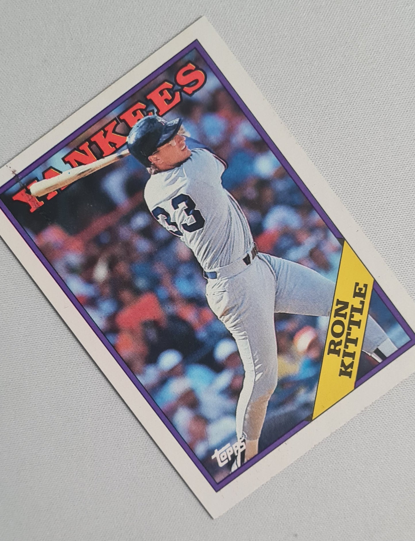 Ron Kittle - 1988 Topps "Chewing Gum" card MLB Baseball New York Yankees #259