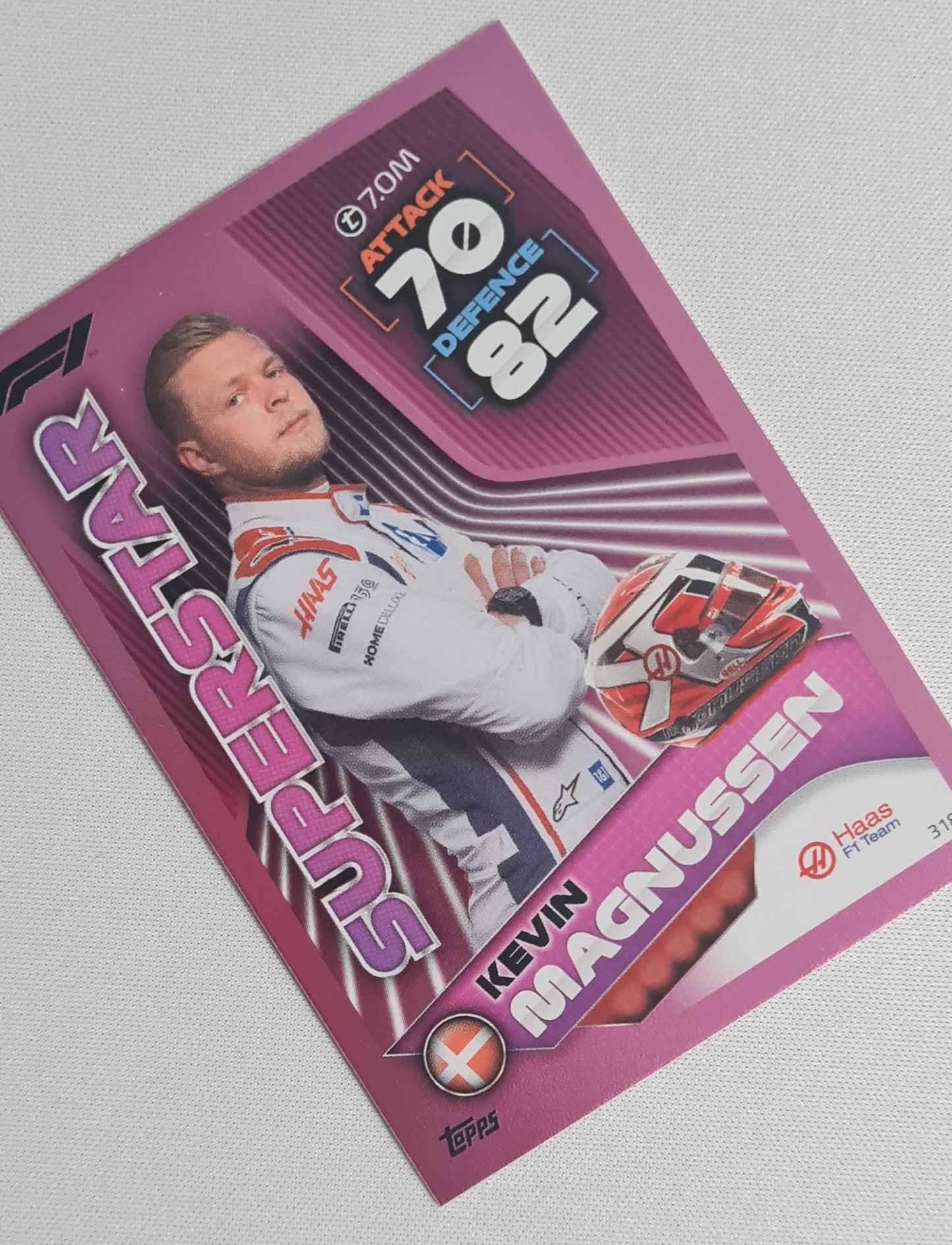 Kevin Magnussen - 2022 Topps Turbo Attax F-1 Haas F1 Team #318 Pink
