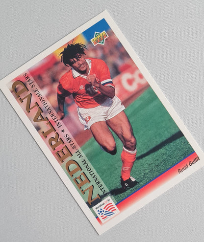 Ruud Gullit - 1993 Upper Deck International All-Stars #120 World Cup 1994 Dutch Superstar