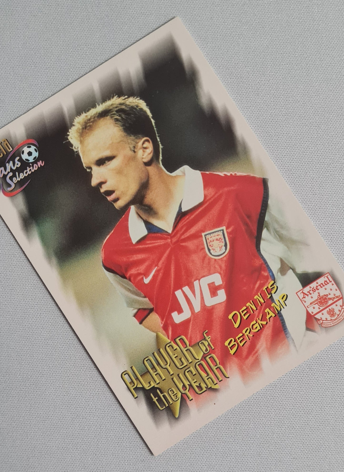 Dennis Bergkamp - 1999 Futera Trade Cards "Player of the Year" Arsenal #95
