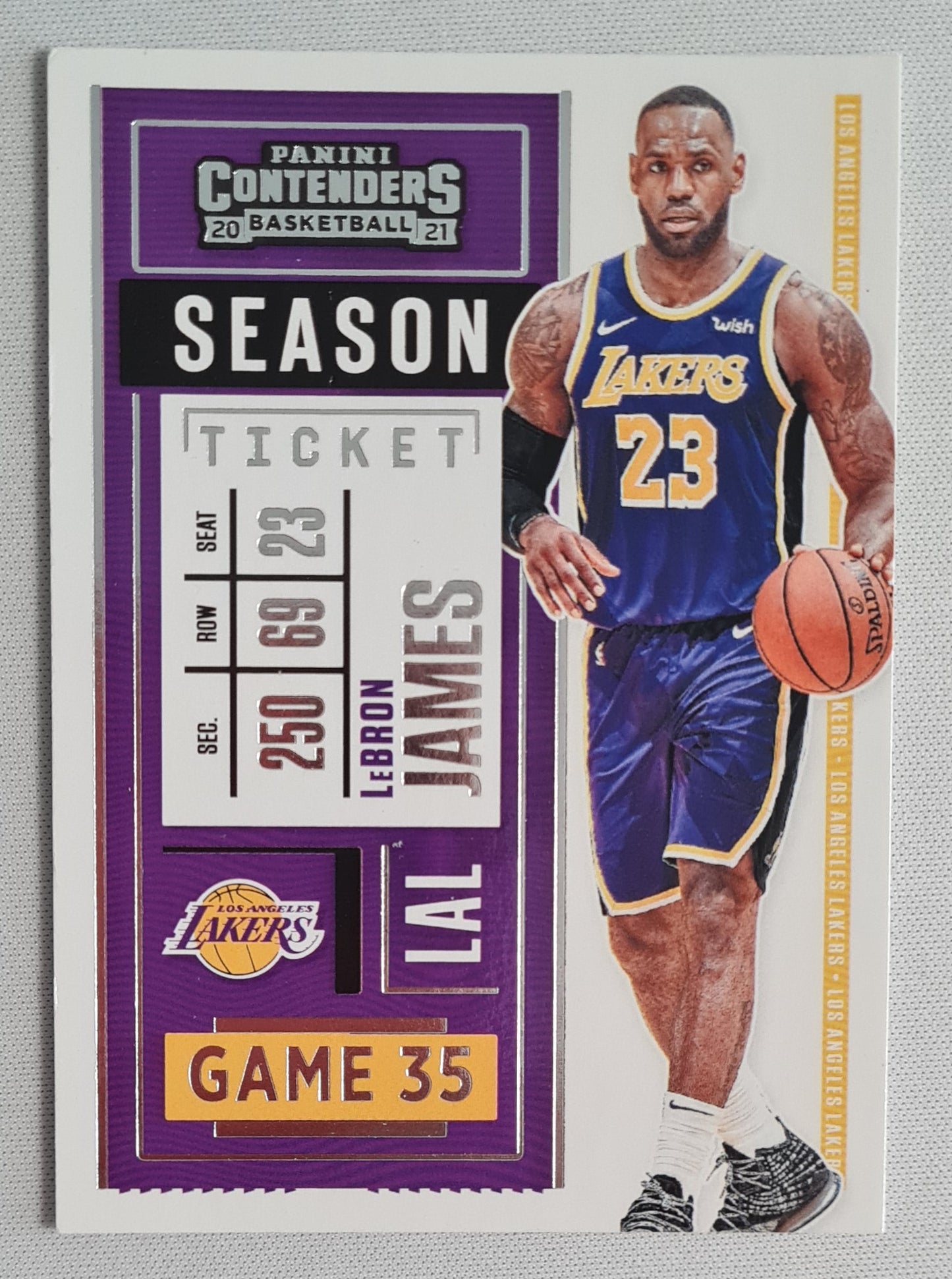 LeBron James - 2020-21 Panini Contenders Basketball Season Ticket #81
