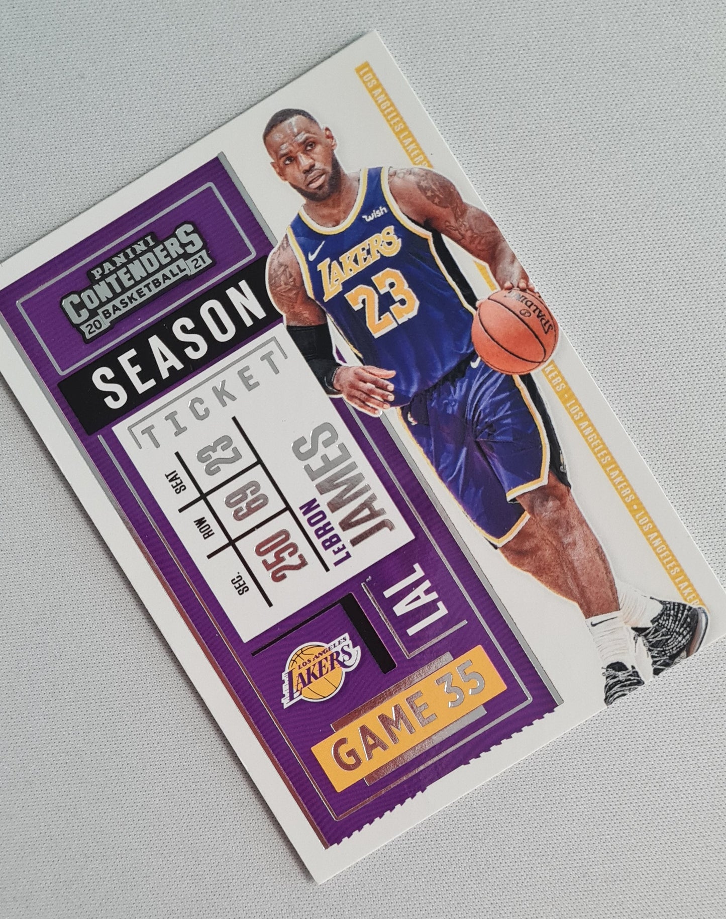 LeBron James - 2020-21 Panini Contenders Basketball Season Ticket #81