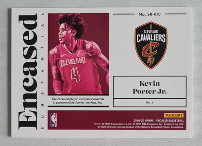 Kevin Porter Jr. - 2019-20 Panini Encased Basketball #SR-KPJ NBA Cavaliers /Patch /199