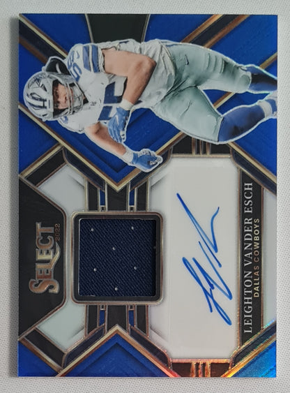 Leighton Vander Esch - 2022 Panini Select Football NFL Cowboy #SMP-LV Prizm /Auto/Patch/75