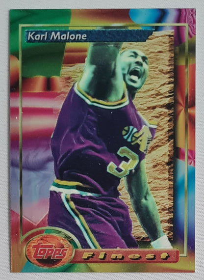 Karl Malone - 1994 Topps Finest #215 Finest Moment NBA Basketball Utah Jazz