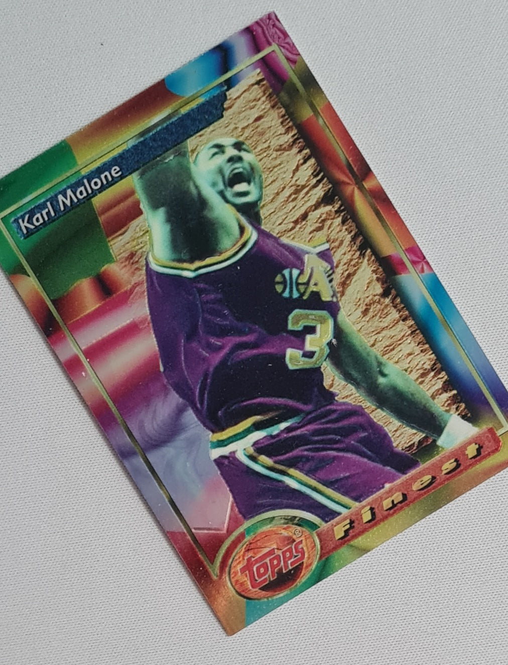 Karl Malone - 1994 Topps Finest #215 Finest Moment NBA Basketball Utah Jazz