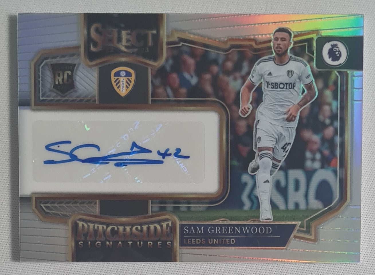 Sam Greenwood - 2022/23 Panini Select Premier League Soccer (RC) Leeds United #PS-SGD /Authograph